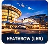 Illustrative Heathrow airport transfer scene